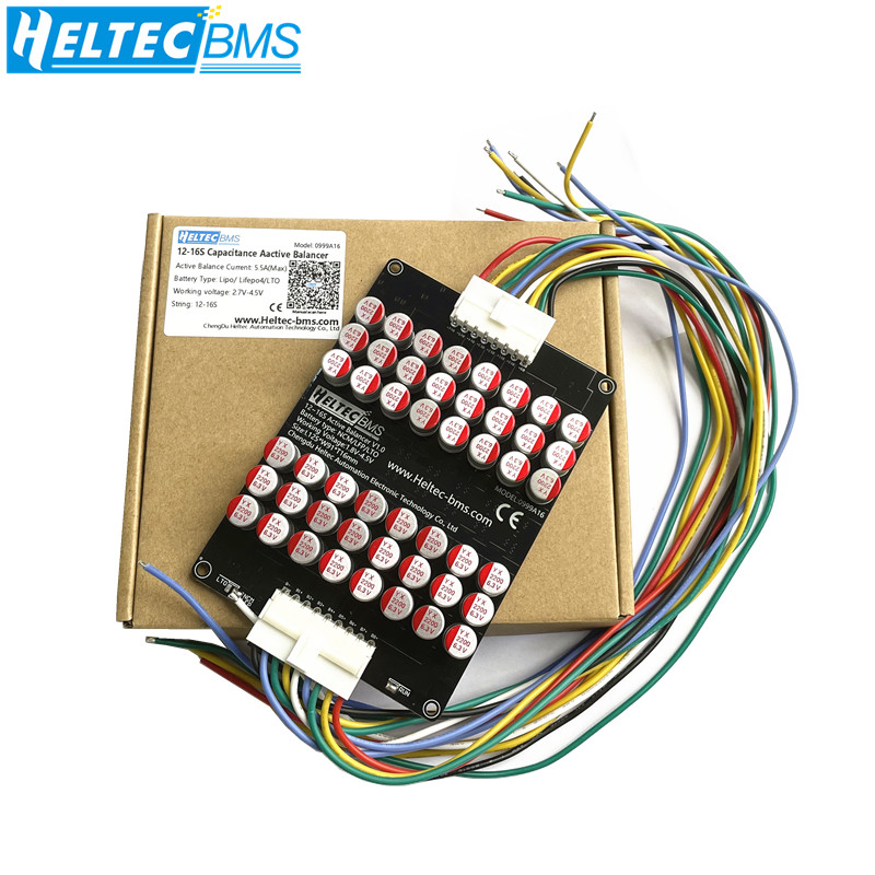 12S Lipo Battery Balancing Board - Активный эквалайзер Heltec 16S 5A с