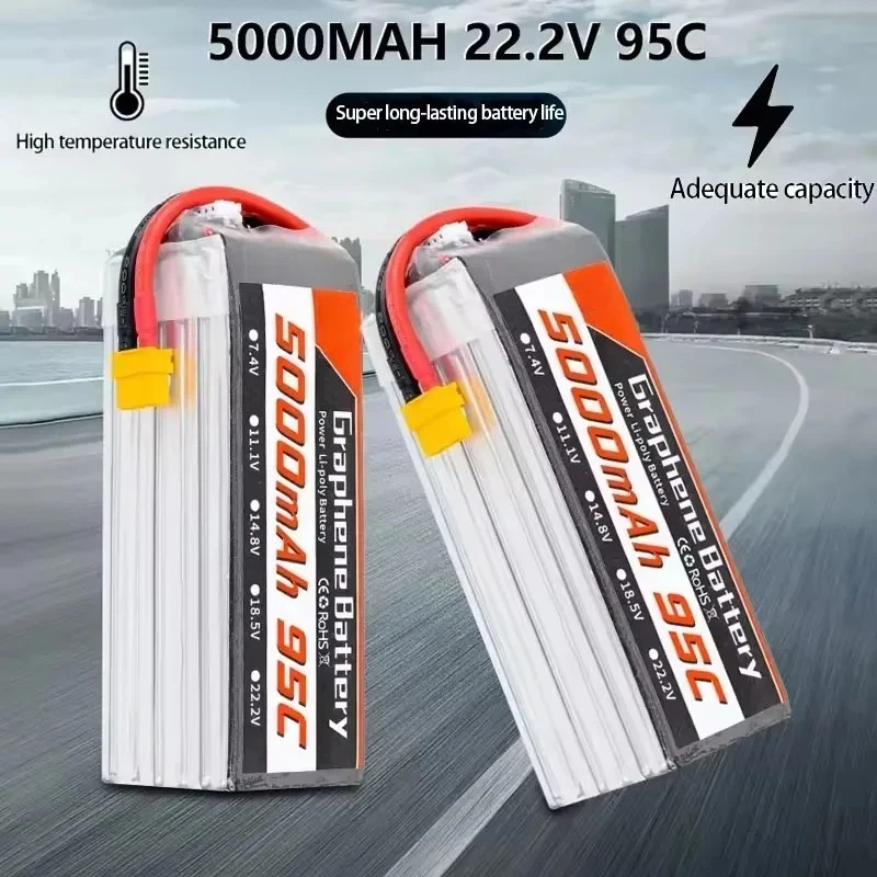 Аккумулятор LiPo 95C 22.2V 6S  – обзор и цена 6S Lipo Battery 22.2V 5000Mah